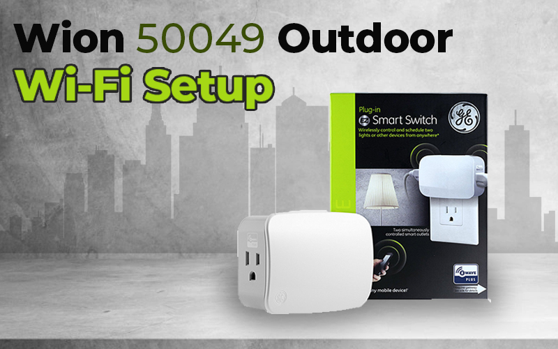 Wion 50063 Smart Plug-In Indoor and Outdoor Wi-Fi Switch and Yard Stake Bundle